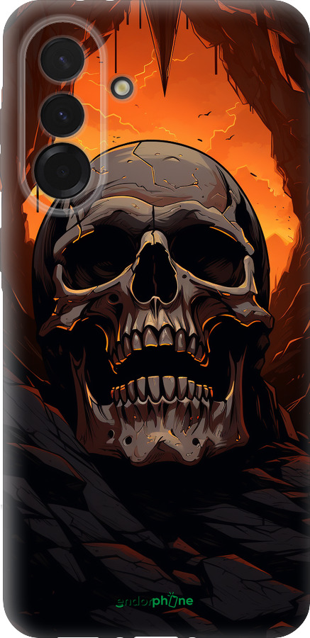 Силиконовый чехол Череп в пещере для Samsung Galaxy A36 - 5959u-3836 изображение 