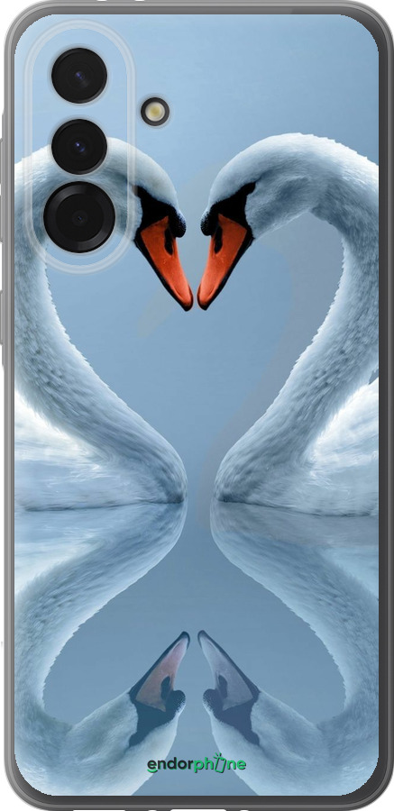 Силиконовый чехол Лебеди для Samsung Galaxy A36 - 6007u-3836 изображение 