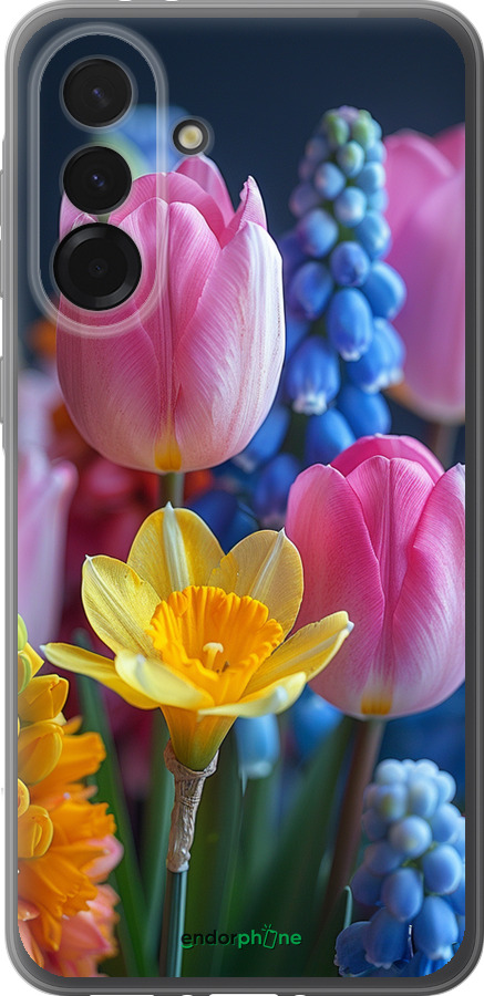 Силиконовый чехол Весенние цветы для Samsung Galaxy A36 - 6058u-3836 изображение 