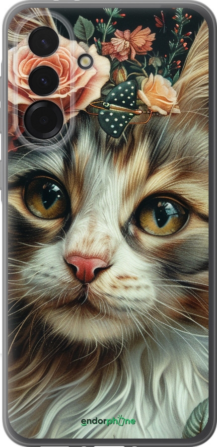 Силиконовый чехол Cats and flowers для Samsung Galaxy A36 - 6069u-3836 изображение 
