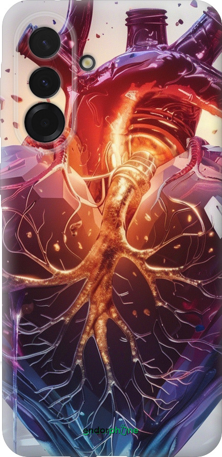 Силіконовий чехол Crystal Heart для Samsung Galaxy A36 - 6070u-3836 изображение 