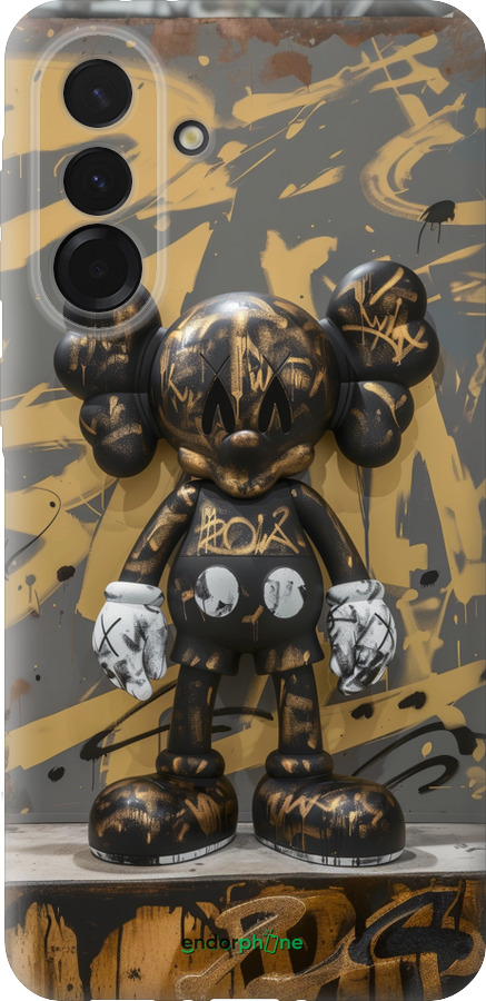 Силіконовий чехол Bronze kaws для Samsung Galaxy A36 - 6097u-3836 изображение 