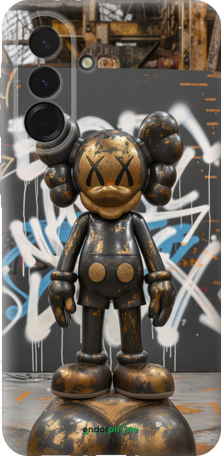 Силиконовый чехол Bronze kaws v3 для Samsung Galaxy A36 - 6099u-3836 изображение 