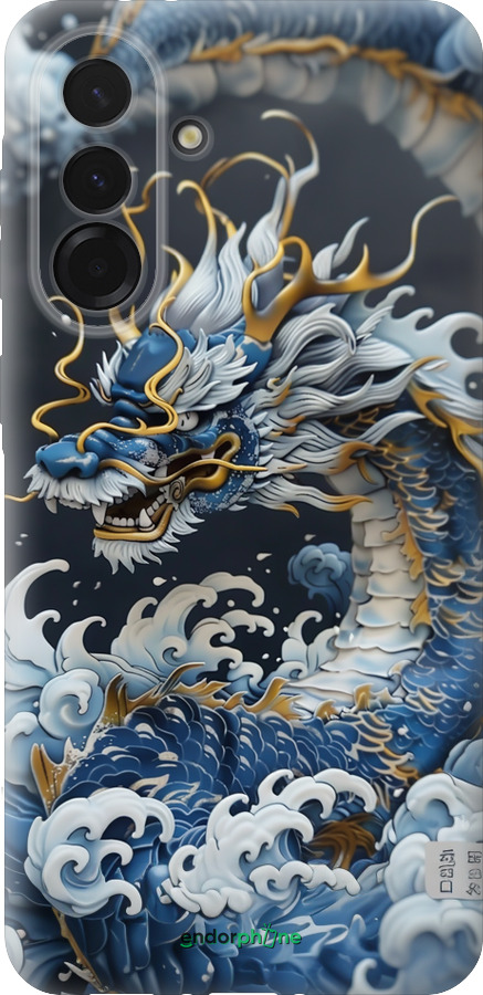 Силиконовый чехол Водяной дракон для Samsung Galaxy A36 - 6113u-3836 изображение 