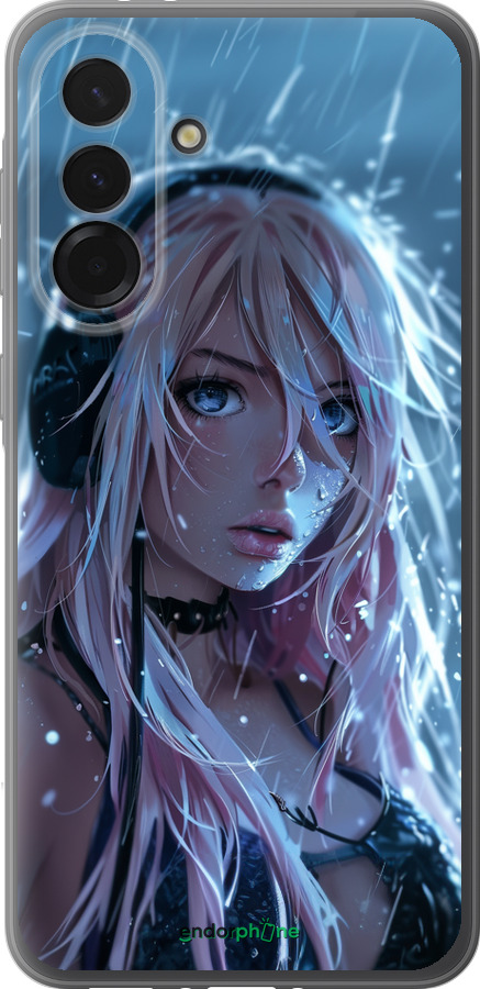 Силіконовий чехол Неоновий дощ для Samsung Galaxy A36 - 6119u-3836 изображение 