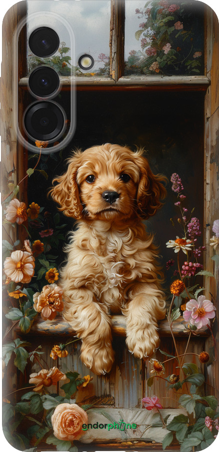 Силіконовий чехол Цуценя cocker spaniel для Samsung Galaxy A36 - 6136u-3836 изображение 