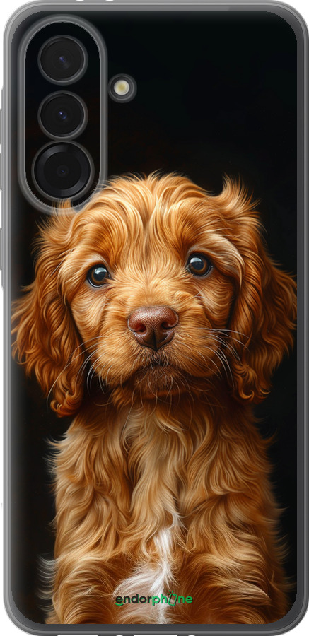 Силиконовый чехол Cocker spaniel на черном фоне для Samsung Galaxy A36 - 6137u-3836 изображение 