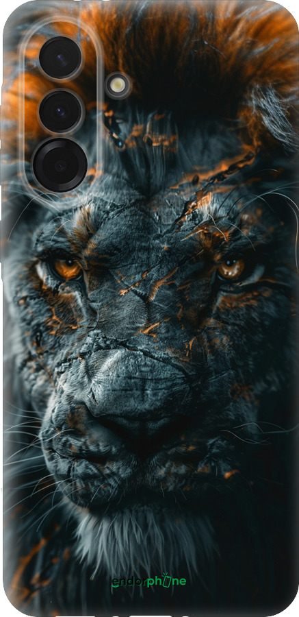 Силиконовый чехол Пламенный лев для Samsung Galaxy A36 - 6153u-3836 изображение 