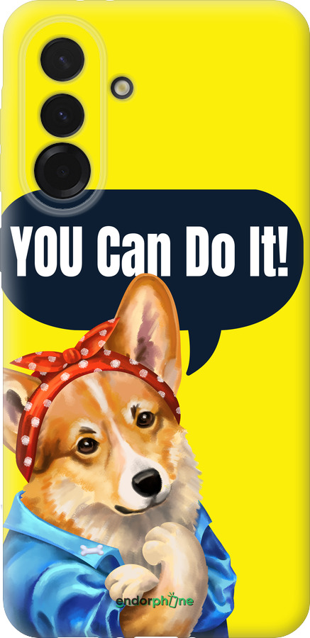 Силиконовый чехол чехол с корги You Can Do It для Samsung Galaxy A36 - 6184u-3836 изображение 
