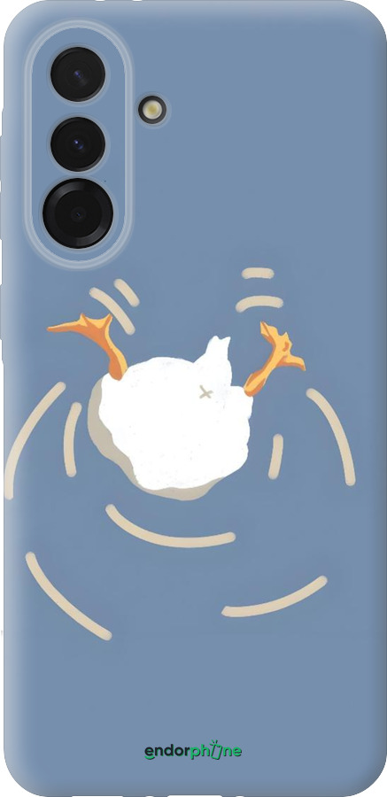 Силиконовый чехол Гусь ныряет для Samsung Galaxy A36 - 6275u-3836 изображение 