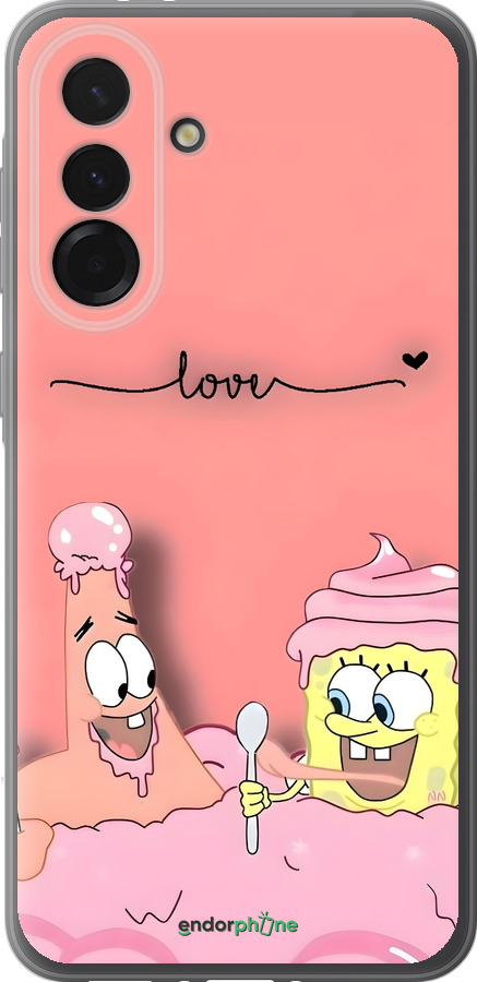 Силиконовый чехол Спанч Боб для Samsung Galaxy A36 - 6282u-3836 изображение 