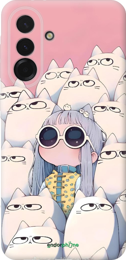Силиконовый чехол Малышка с котами для Samsung Galaxy A36 - 6295u-3836 изображение 