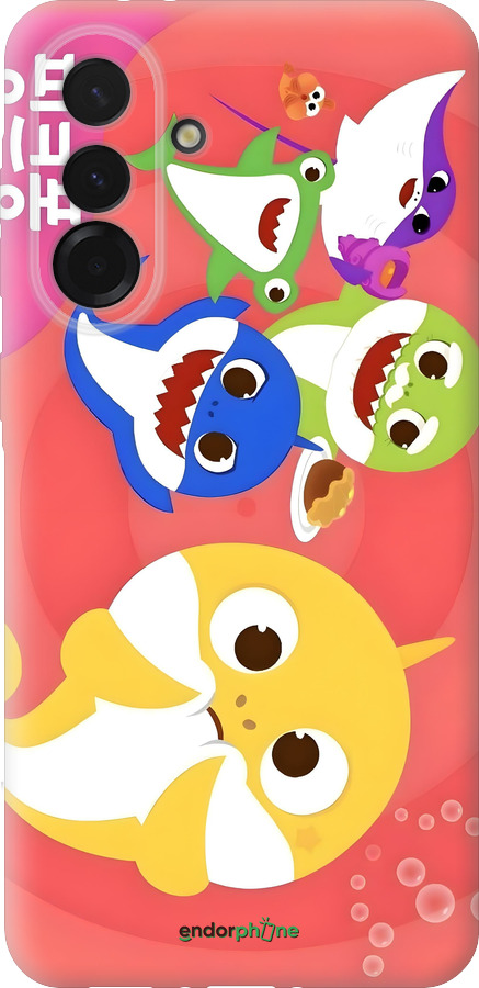 Силиконовый чехол Бейби Шаркс для Samsung Galaxy A36 - 6305u-3836 изображение 