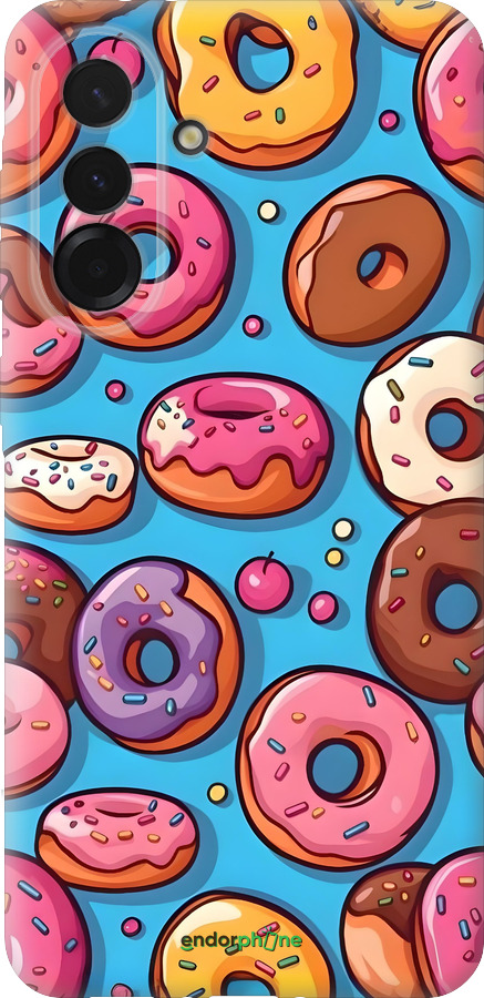 Силиконовый чехол Пончики для Samsung Galaxy A36 - 6318u-3836 изображение 