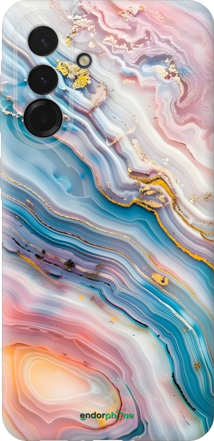 Силиконовый чехол Мрамор красивый для Samsung Galaxy A36 - 6376u-3836 изображение 