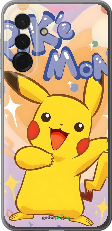 Силиконовый чехол Пикачу для Samsung Galaxy A36 - 6383u-3836 изображение 