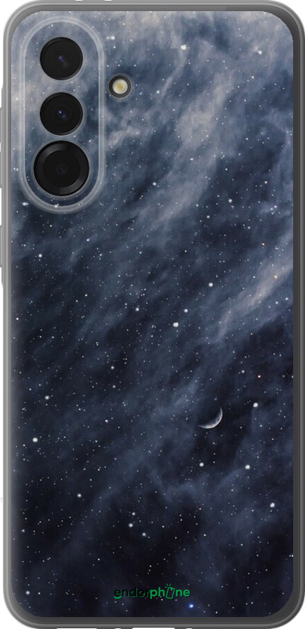 Силиконовый чехол Голубые облака, Голубая луна для Samsung Galaxy A36 - 6398u-3836 изображение 