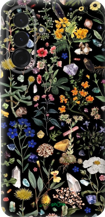 Силиконовый чехол С цветами для Samsung Galaxy A36 - 6422u-3836 изображение 