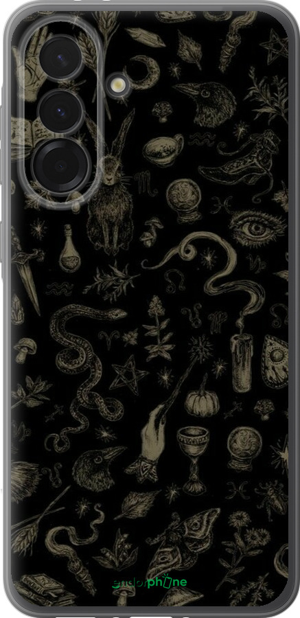 Силиконовый чехол Мистический коллаж с травами и магическими символами для Samsung Galaxy A36 - 6428u-3836 изображение 