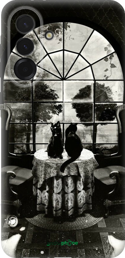 Силиконовый чехол Череп и коты для Samsung Galaxy A36 - 6432u-3836 изображение 