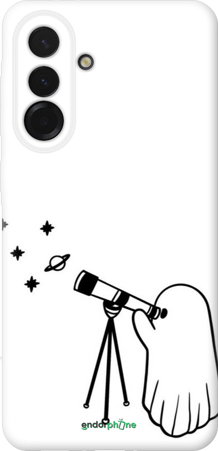 Силиконовый чехол Привидение астроном для Samsung Galaxy A36 - 6444u-3836 изображение 