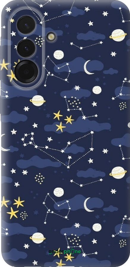 Силіконовий чехол Астрономічний візерунок для Samsung Galaxy A36 - 6446u-3836 изображение 
