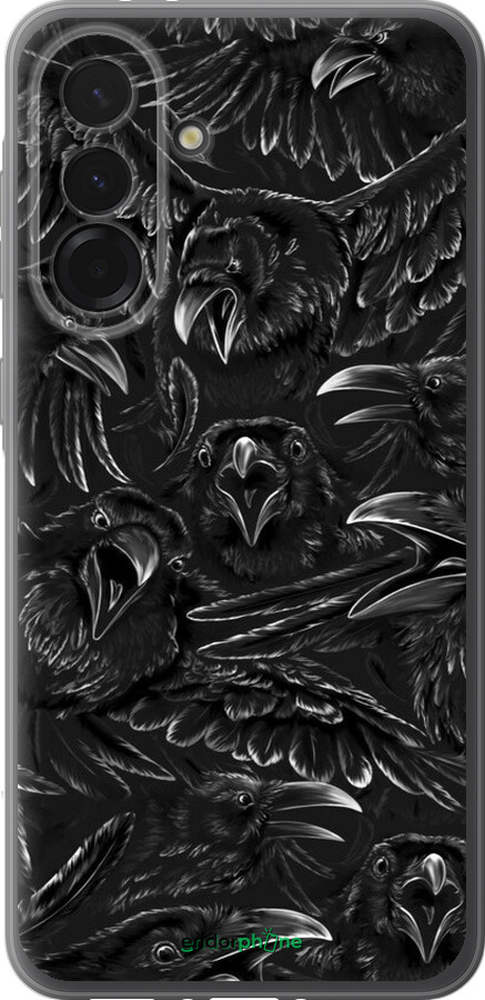 Силиконовый чехол Воронья ярость для Samsung Galaxy A36 - 6474u-3836 изображение 