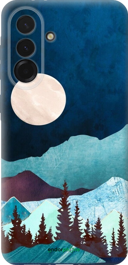 Силиконовый чехол Горная идиллия ночной пейзаж для Samsung Galaxy A36 - 6488u-3836 изображение 
