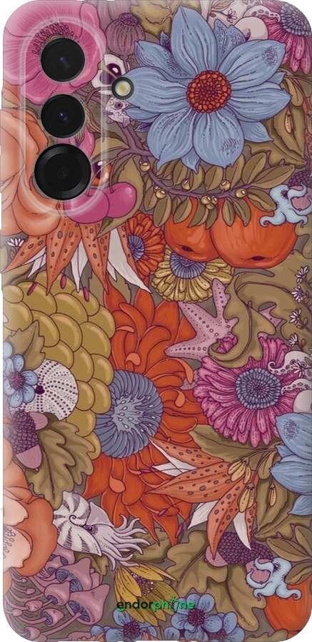 Силиконовый чехол Абстрактные цветы для Samsung Galaxy A36 - 6526u-3836 изображение 