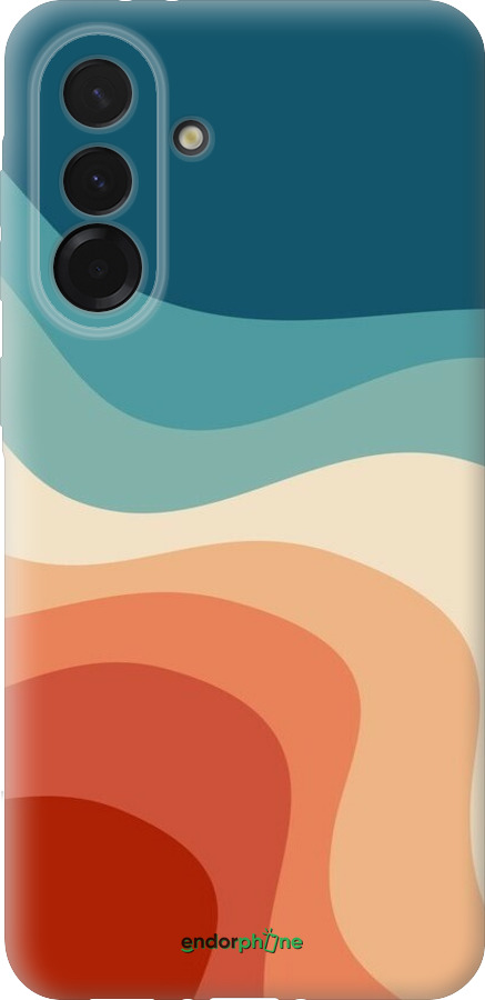 Силиконовый чехол В стиле ретро с волнами для Samsung Galaxy A36 - 6531u-3836 изображение 