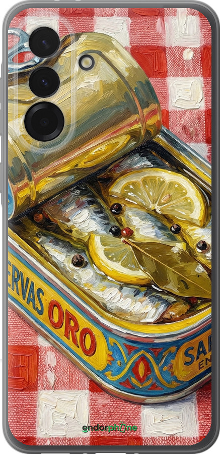 Силиконовый чехол Vintage Sardine Tin Phone для Samsung Galaxy A36 - 6772u-3836 изображение 