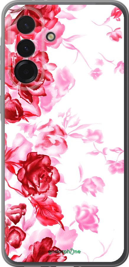 Силиконовый чехол Нарисованные розы для Samsung Galaxy A36 - 724u-3836 изображение 