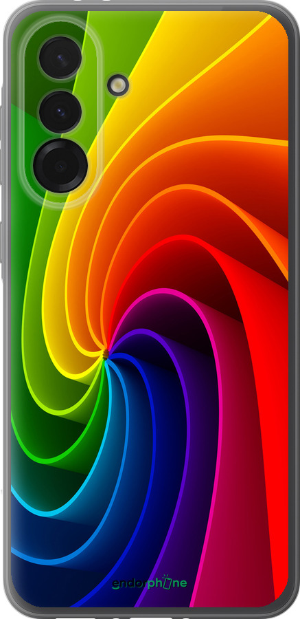 Силіконовий чехол Райдужний вихор для Samsung Galaxy A36 - 747u-3836 изображение 