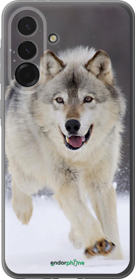 Силіконовий чехол Вовк, що біжить для Samsung Galaxy A36 - 826u-3836 изображение 