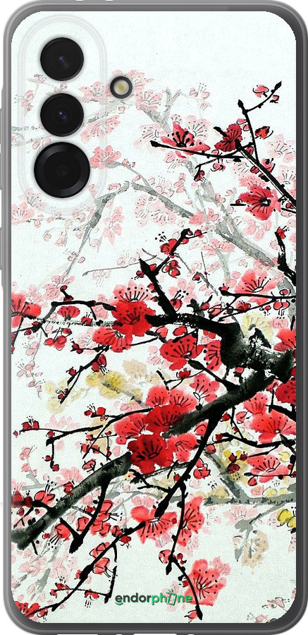 Силиконовый чехол Цветущий куст для Samsung Galaxy A36 - 831u-3836 изображение 