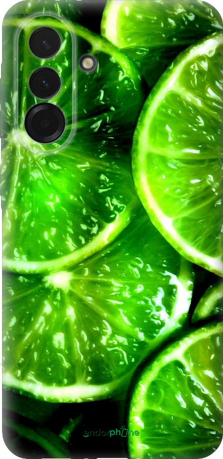 Силиконовый чехол Зелёные дольки лимона для Samsung Galaxy A36 - 852u-3836 изображение 