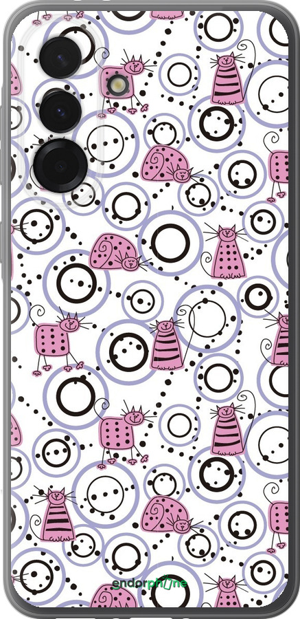 Силіконовий чехол Кумедні коти для Samsung Galaxy A36 - 907u-3836 изображение 
