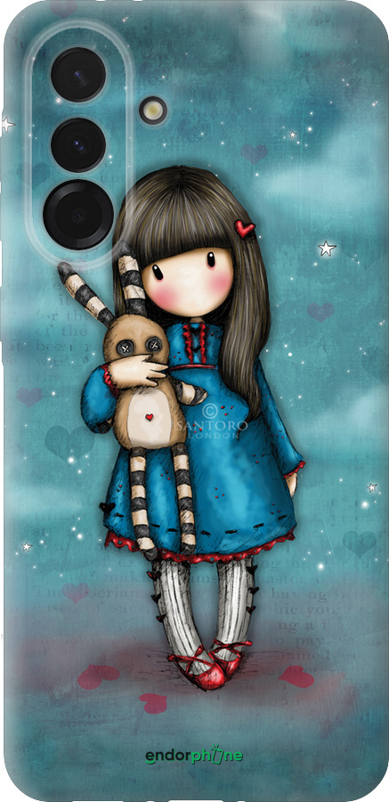 Силиконовый чехол Девочка с зайчиком для Samsung Galaxy A36 - 915u-3836 изображение 