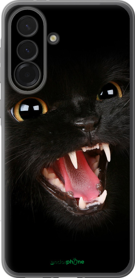 Силиконовый чехол Чёрная кошка для Samsung Galaxy A36 - 932u-3836 изображение 