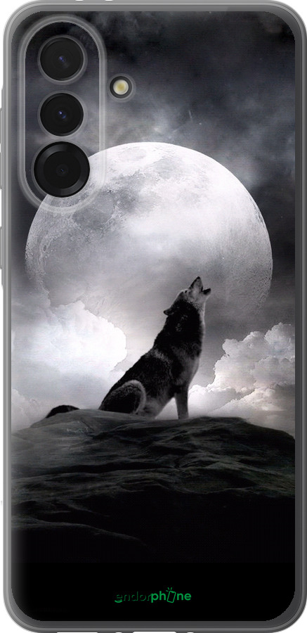 Силиконовый чехол Воющий волк для Samsung Galaxy A36 - 934u-3836 изображение 