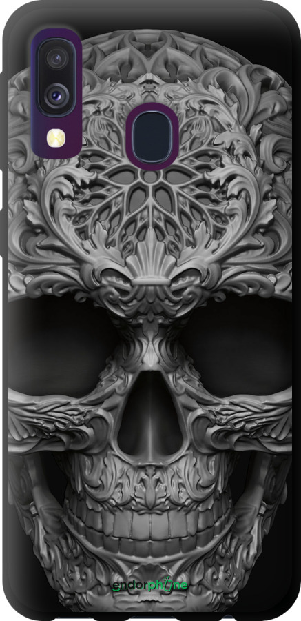 TPU чехол skull-ornament для Samsung Galaxy A40 2019 A405F - 4101b-1672 изображение 