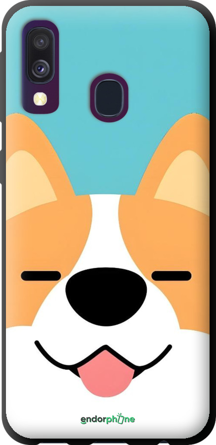 TPU чехол Корги для Samsung Galaxy A40 2019 A405F - 6280b-1672 изображение 