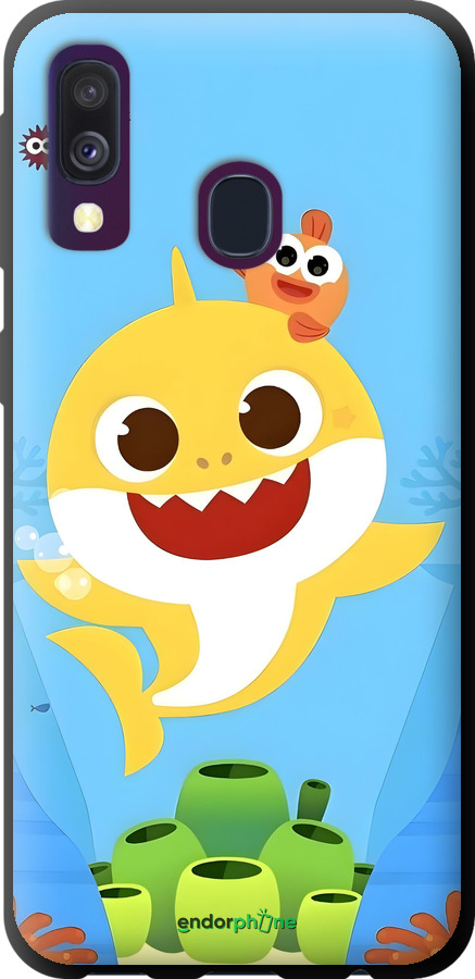 TPU чехол Бейби Шарк для Samsung Galaxy A40 2019 A405F - 6303b-1672 изображение 