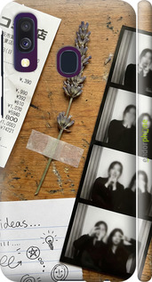 3D пластиковый матовый чехол 'Aesthetic Scrapbook Collage' для Samsung Galaxy A40 2019 A405F изображение 17