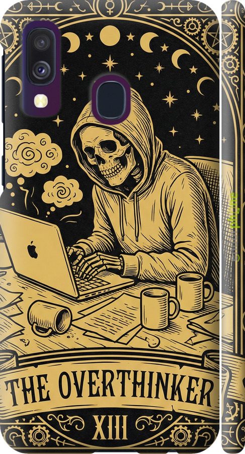 3D пластиковый матовый чехол The Overthinker для Samsung Galaxy A40 2019 A405F - 6774m-1672 изображение 