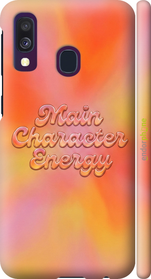 3D пластиковый матовый чехол Aura Gradient Main Character Energy Aesthetic Y2K для Samsung Galaxy A40 2019 A405F - 6783m-1672 изображение 