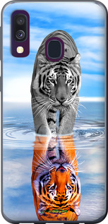 2D пластиковый чехол Тигр для Samsung Galaxy A40 2019 A405F - 6016t-1672 изображение 