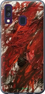 2D пластиковий чехол Абстрактна композиція в червоних тонах для Samsung Galaxy A40 2019 A405F - 6541t-1672 изображение 