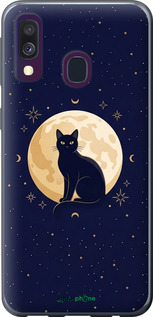2D пластиковый чехол Cute Cat Celestial/Witchy для Samsung Galaxy A40 2019 A405F - 6787t-1672 изображение 