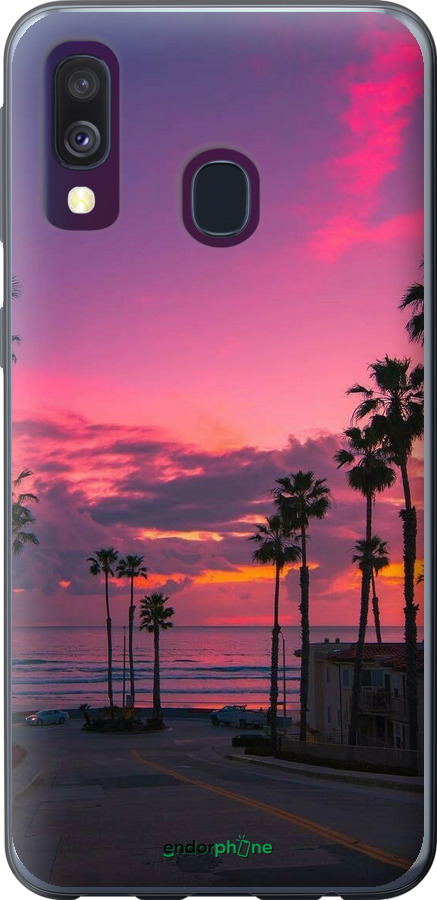 Силіконовий чехол Пальми для Samsung Galaxy A40 2019 A405F - 5873u-1672 изображение 